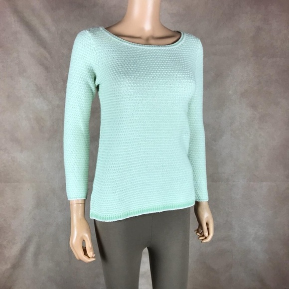 J.CREW Wool Blend Green Sweater PXS - Picture 2 of 8